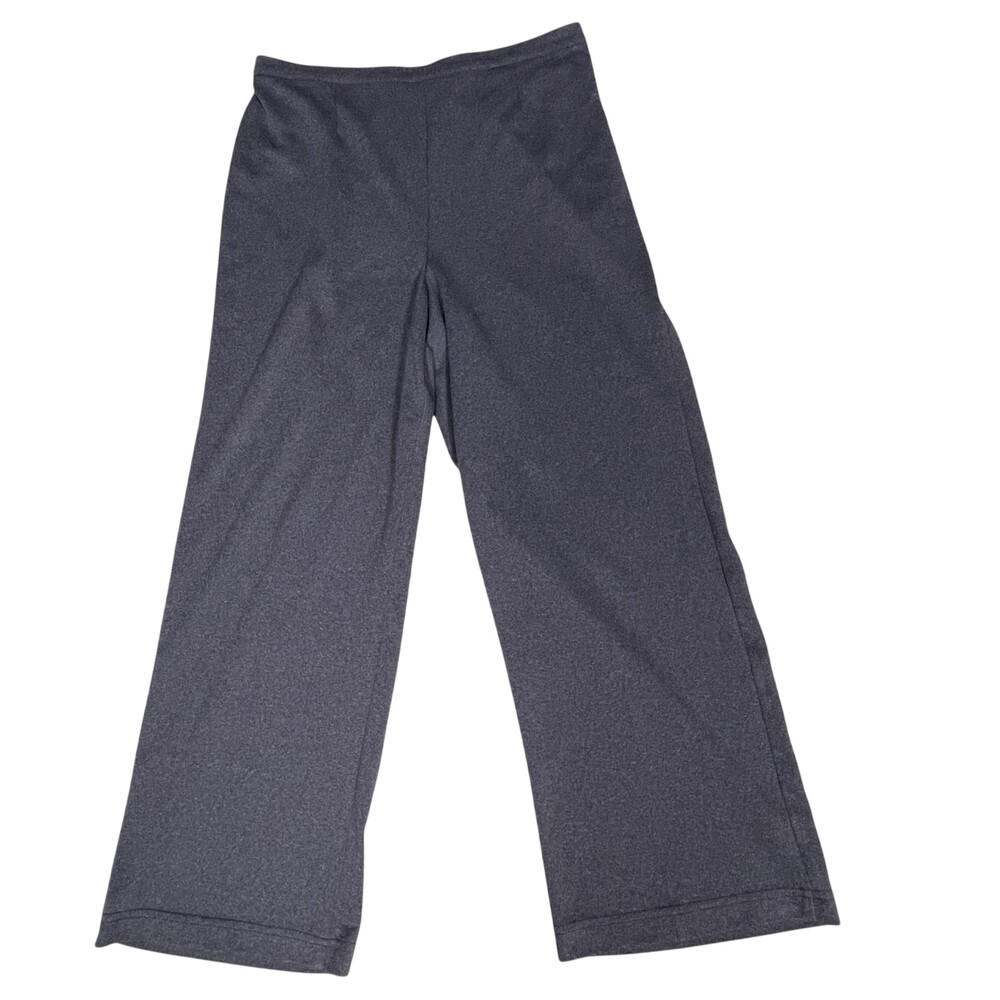 VTG Pride & Joy Dress Pants Womens 18 Gray Knit Straight Elastic Waist USA 34x30